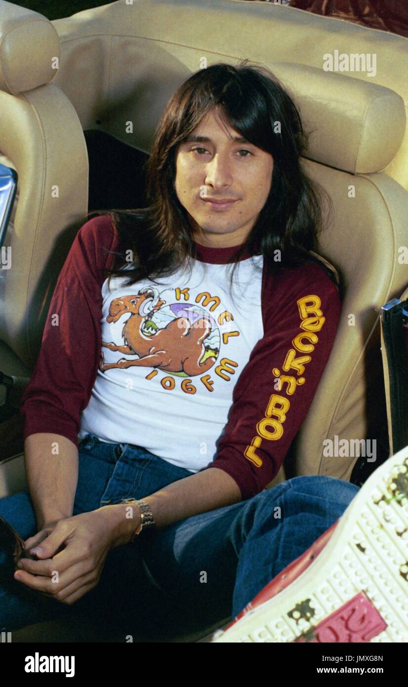 Steve Perry, lead singer of Journey, photographed in San Fransisco, 1980.  © RTJohnson / MediaPunch Stock Photo