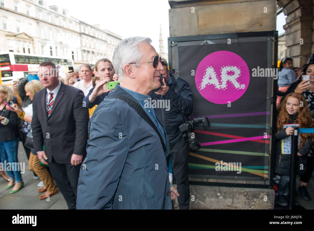 Picture: Xfactor Judges Simon Cowell, Louis Walsh, Nicole Scherzinger and Alesha Dixon arrive at The Assembly Rooms Stock Photo