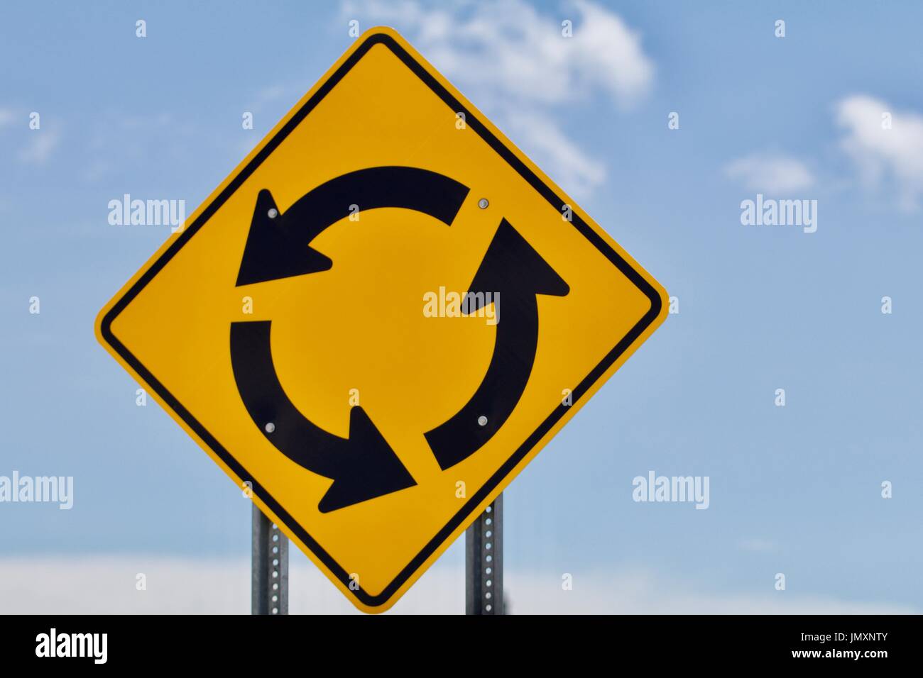 Roundabout sign hi res stock photography and images Alamy