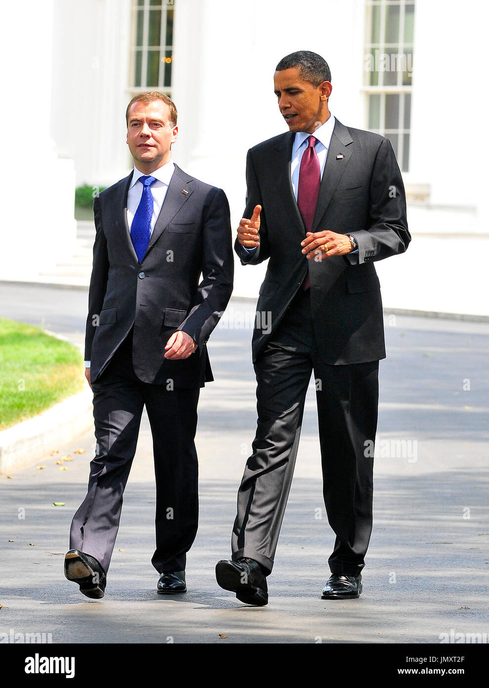 United States President Barack Obama and President Dmitry Medvedev of the Russian Federation