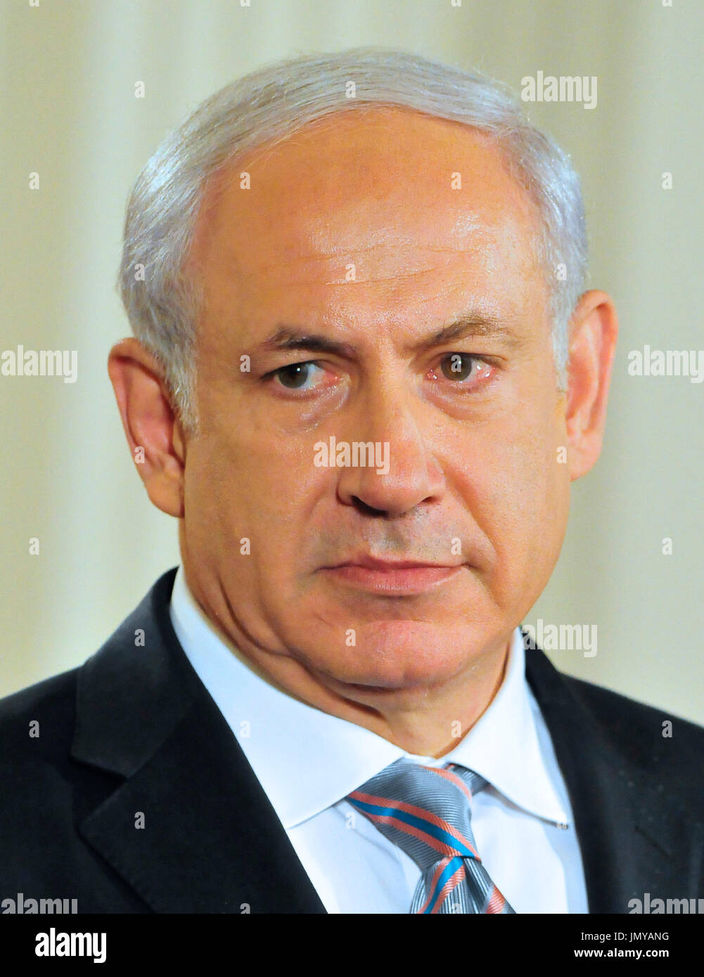 Prime Minister Benjamin Netanyahu Of Israel Makes A Statement In The ...