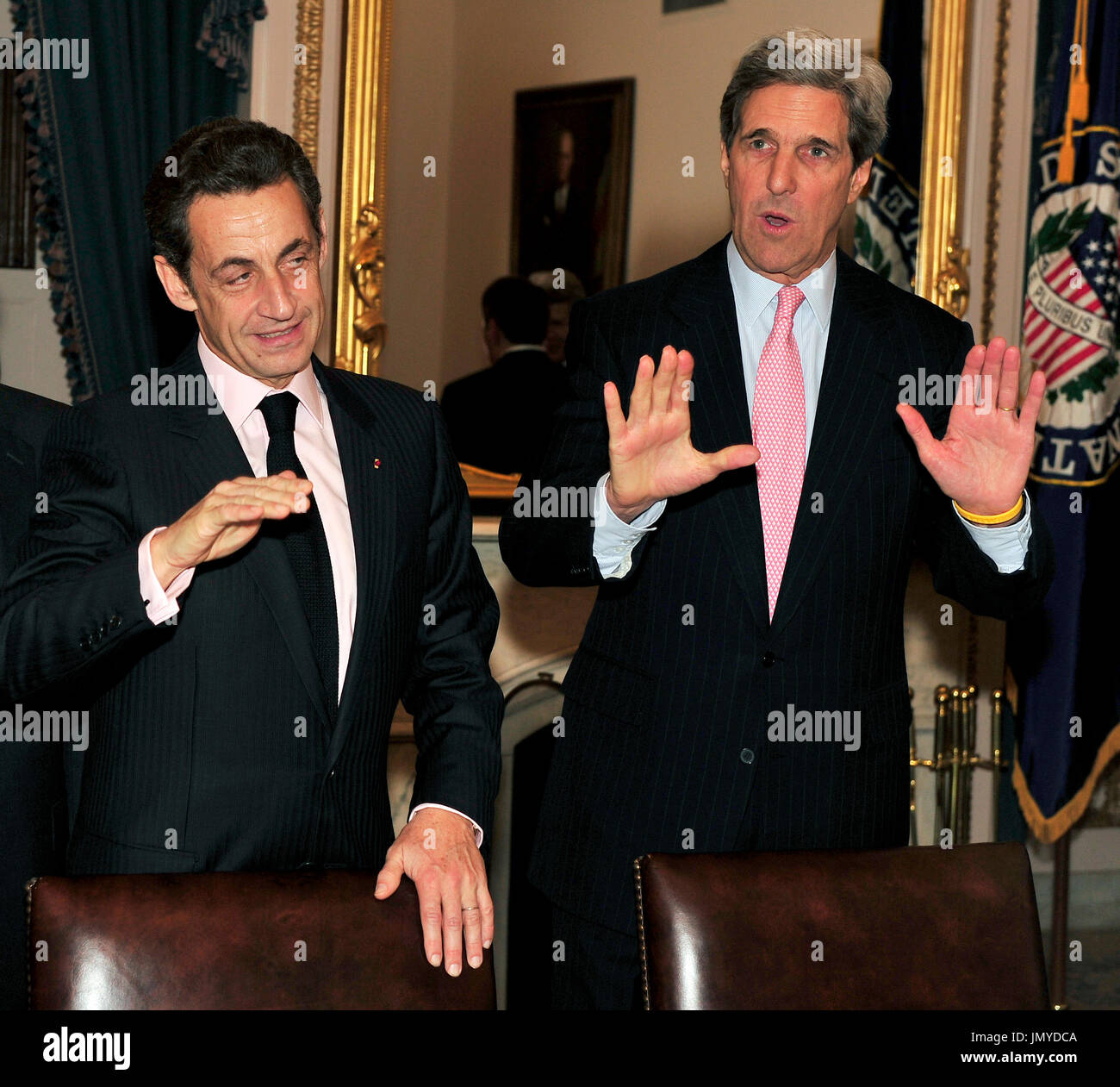 French President Nicolas Sarkozy visits flancked by Minister for Health,  Youth, Sport and Associations Roselyne Bachelot-Narquin the Erasme Hospital  in Anthony, a Paris suburb on December 2, 2008. Nicolas Sarkozy announces a