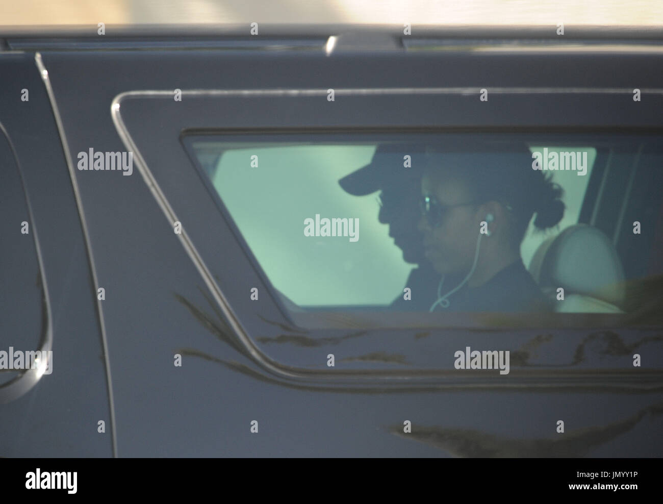 First lady Michelle Obama and United States President Barack Obama ride ...