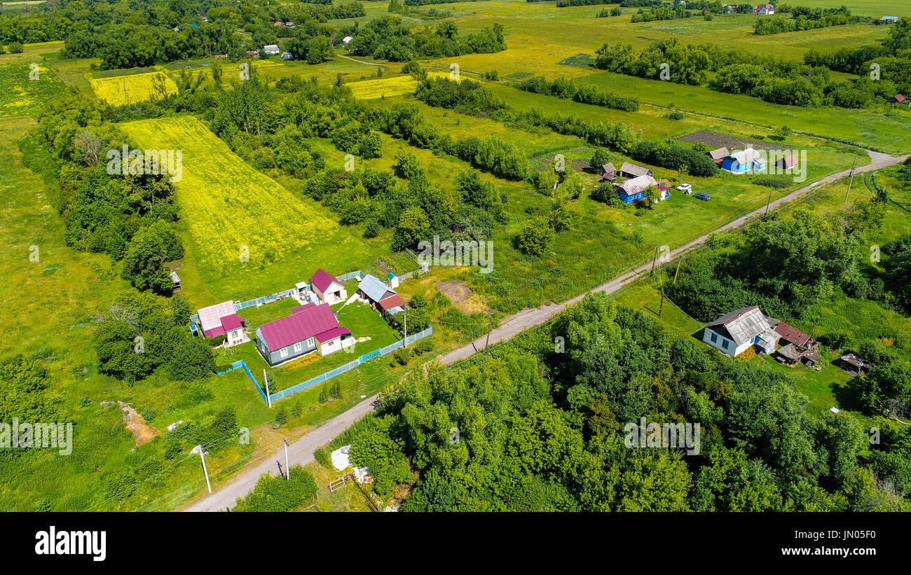 Rural landscape from the height in June, Russia Stock Photo - Alamy