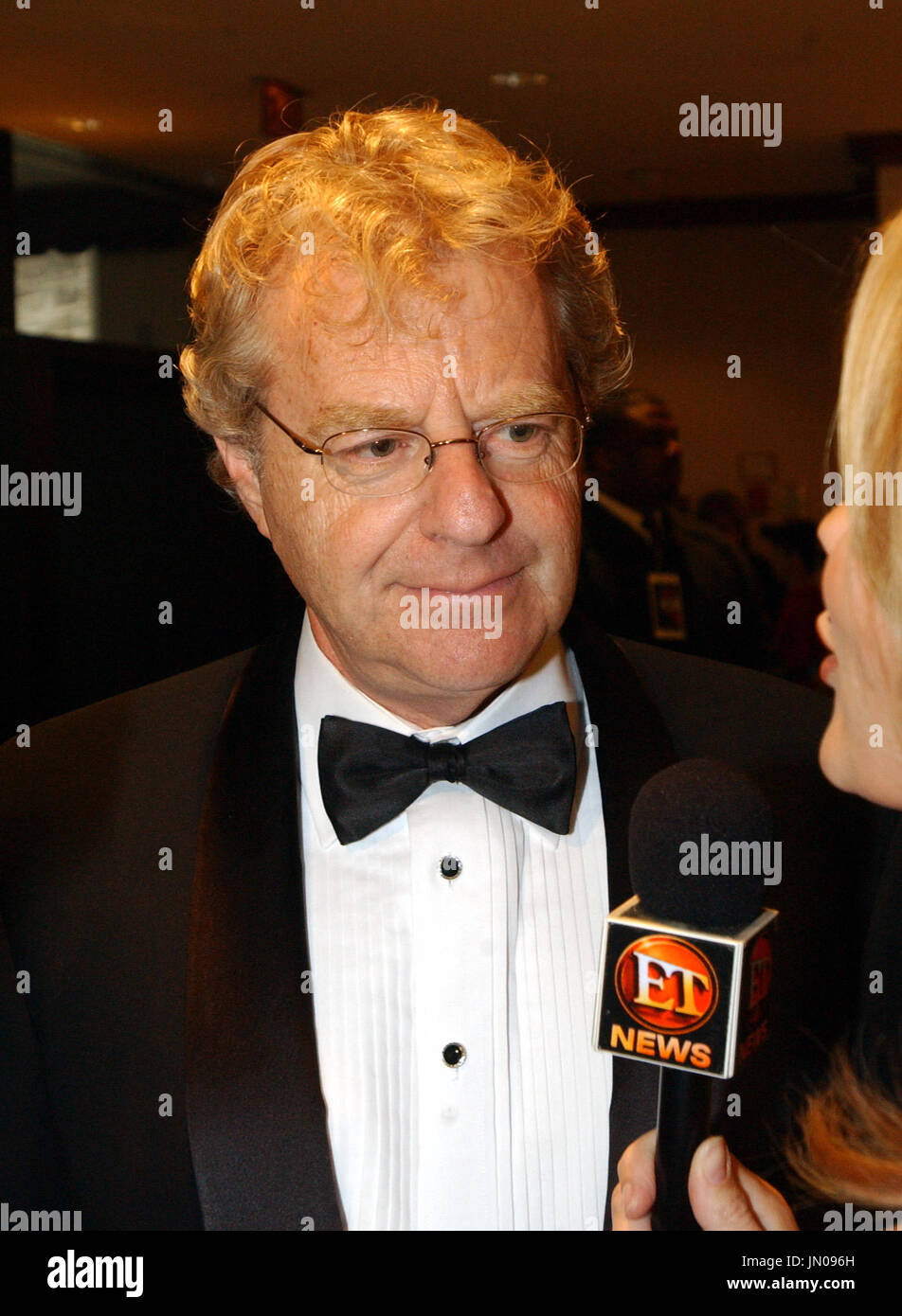 Jerry Springer is interviewed as he arrives for the 2003 White House ...