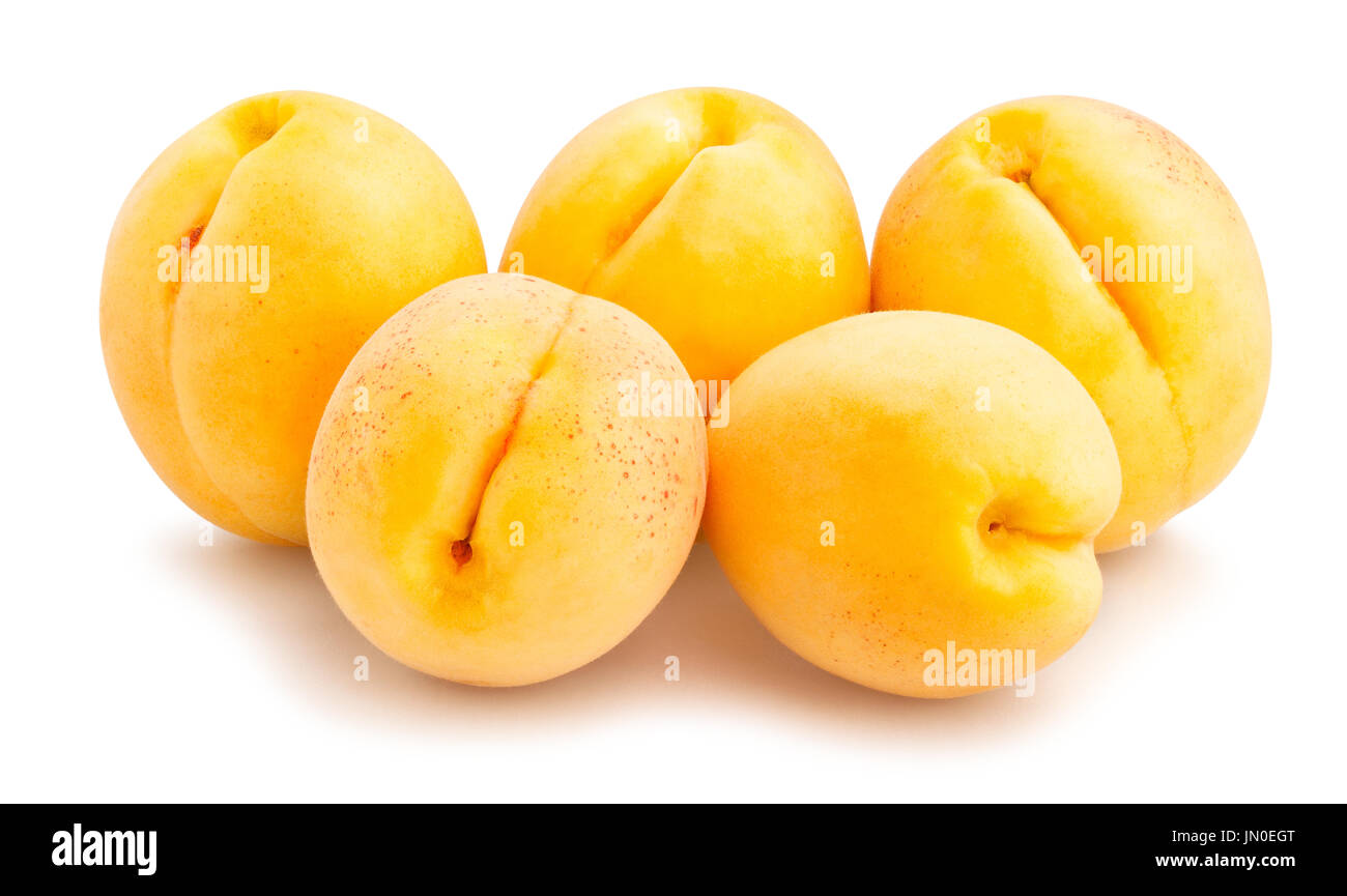 yellow apricot path isolated Stock Photo Alamy