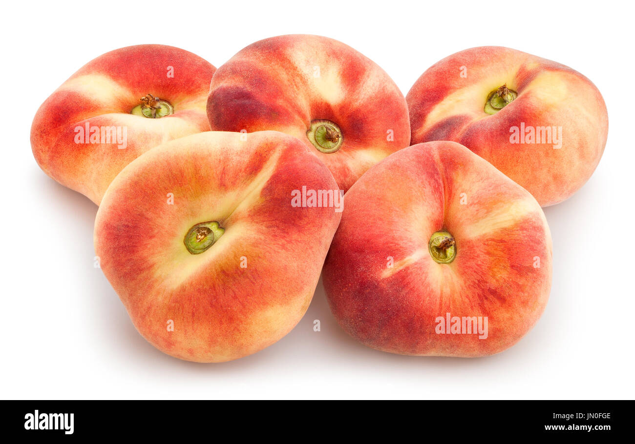 flat peach path isolated Stock Photo