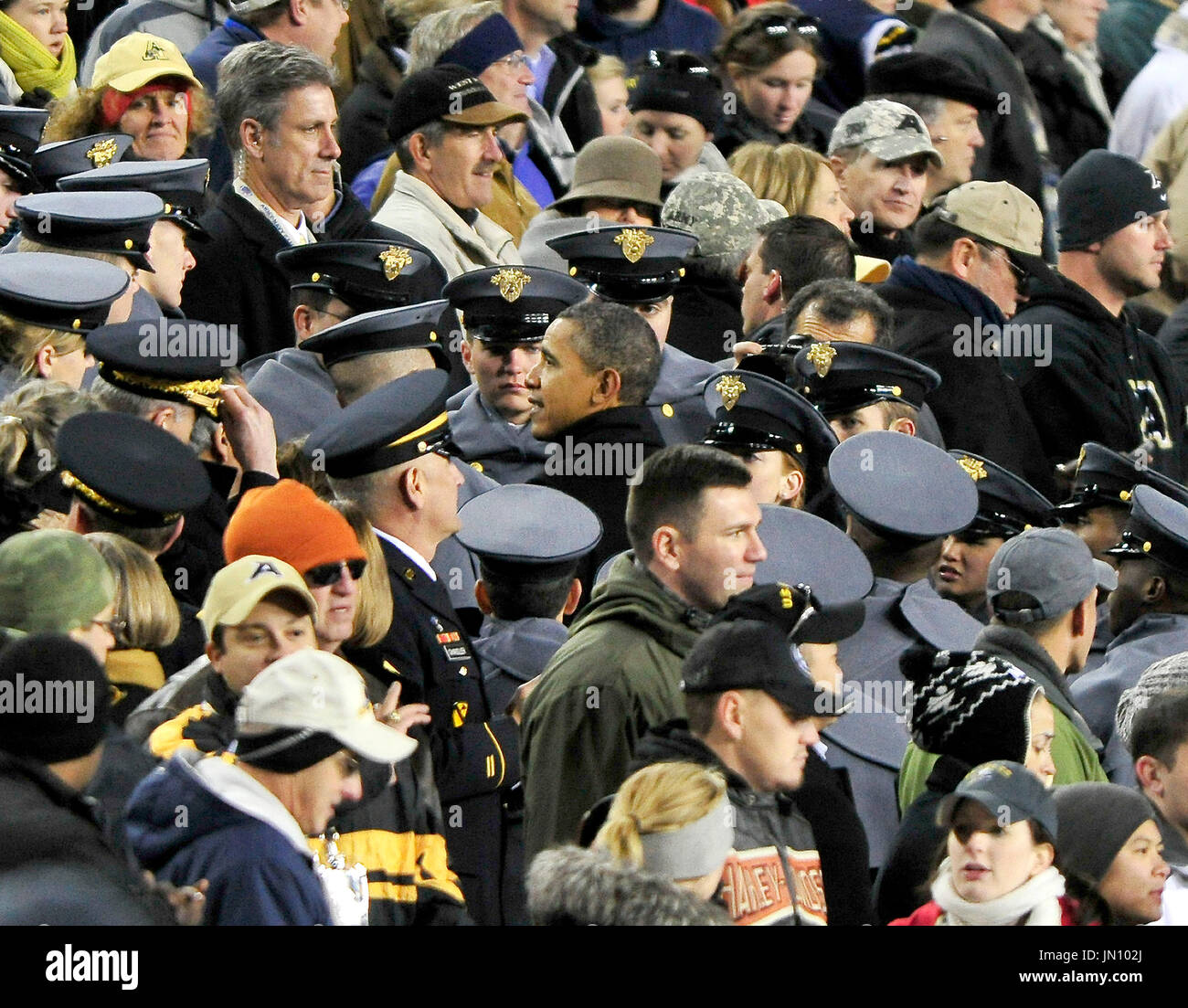 United States President Barack Obama speaks to U.S. Army Cadets as he ...
