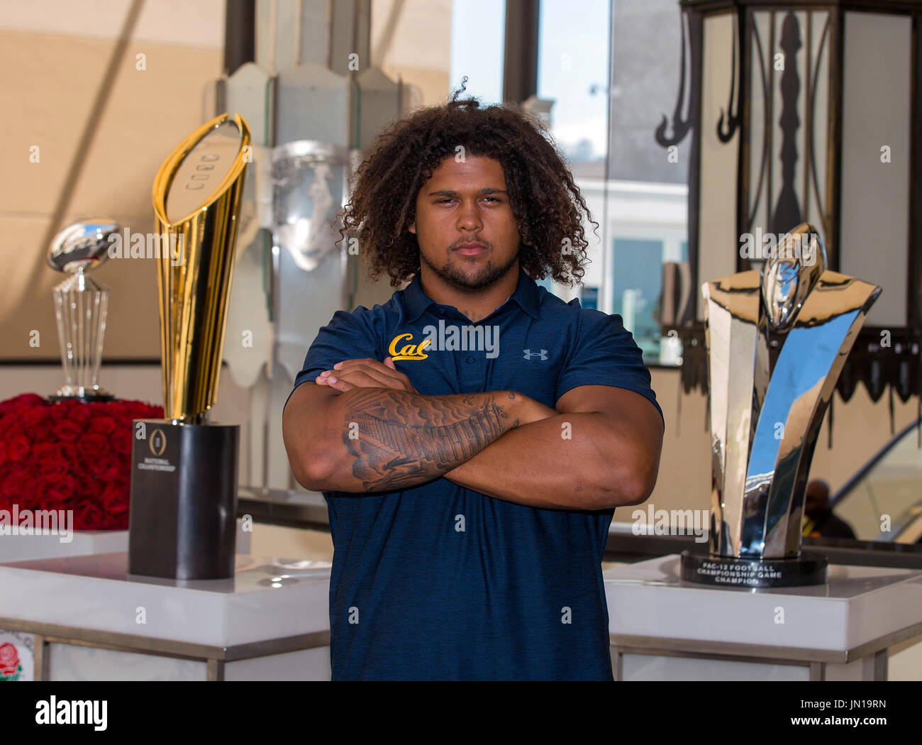 Hollywood, CA. 27th July, 2017. Cal Bears defensive end James Looney