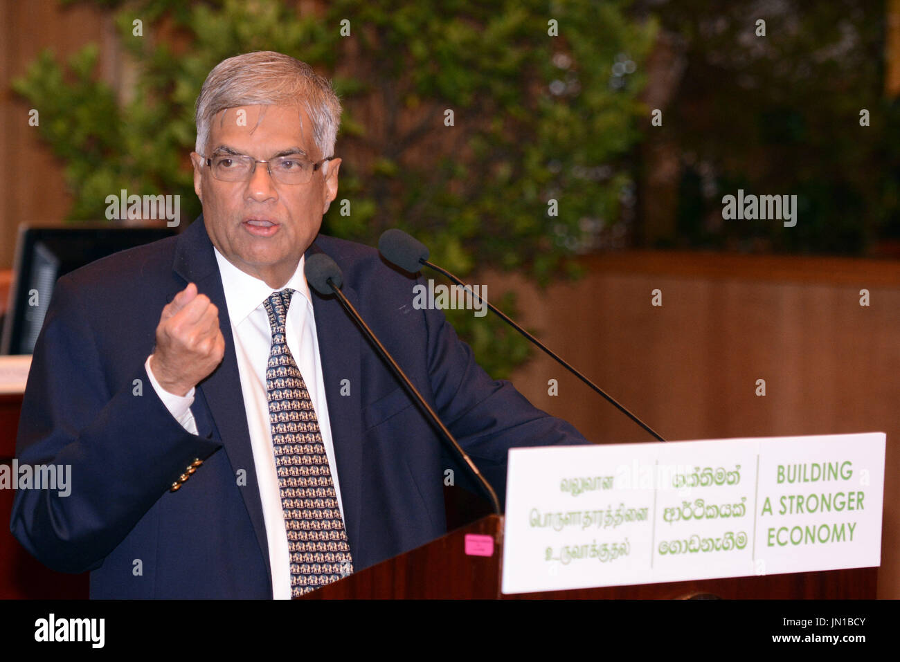 Colombo, Sri Lanka. 28th July, 2017. Sri Lankan Prime Minister Ranil ...