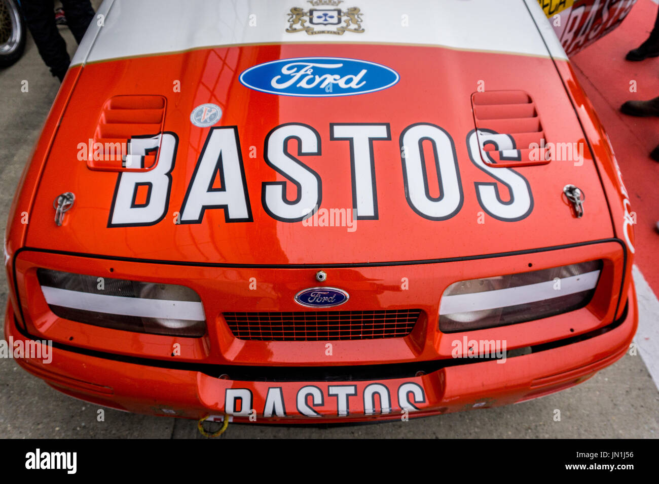 Towcester, Northamptonshire, UK. 29th July, 2017. Bastos Ford Sierra RS during Silverstone Classic Motor Racing Festival at Silverstone Circuit (Photo by Gergo Toth / Alamy Live News) Stock Photo
