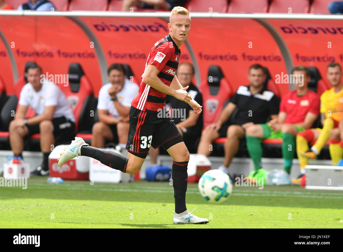 Maillot Domicile FC Ingolstadt 04 - Porté En Match Par Hadergjonaj (numéro 33) - Taille S - Saison 2017/18