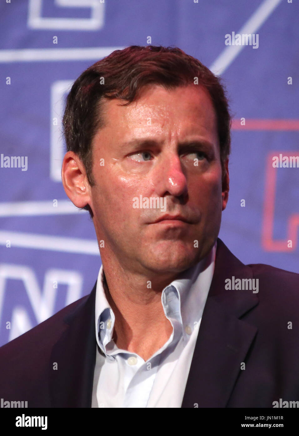 Pasadena, Ca. 29th July, 2017. Mark Updegrove pictured during the LBJ Panel Discussion at day 1 of Politicon The Unconventional Convention 2017 at The Pasadena Convention Center in Pasadena, California on July 29, 2017. Credit: Faye Sadou/Media Punch/Alamy Live News Stock Photo