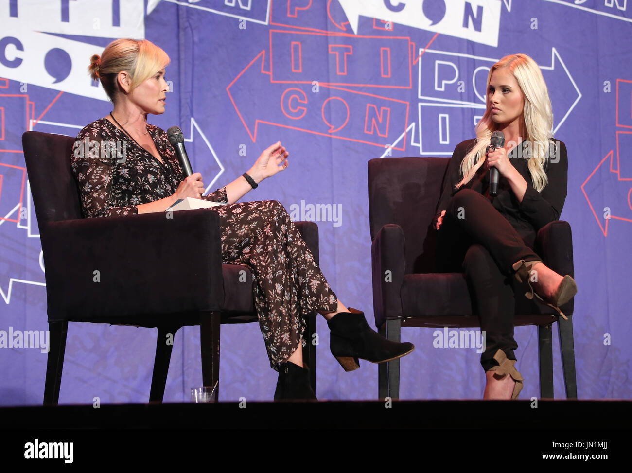 Pasadena, Ca. 29th July, 2017. Chelsea Handler and Tomi Lahren pictured
