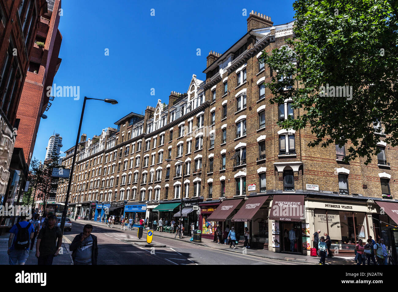 Charing Cross Road street scene, London, England, UK. Stock Photo