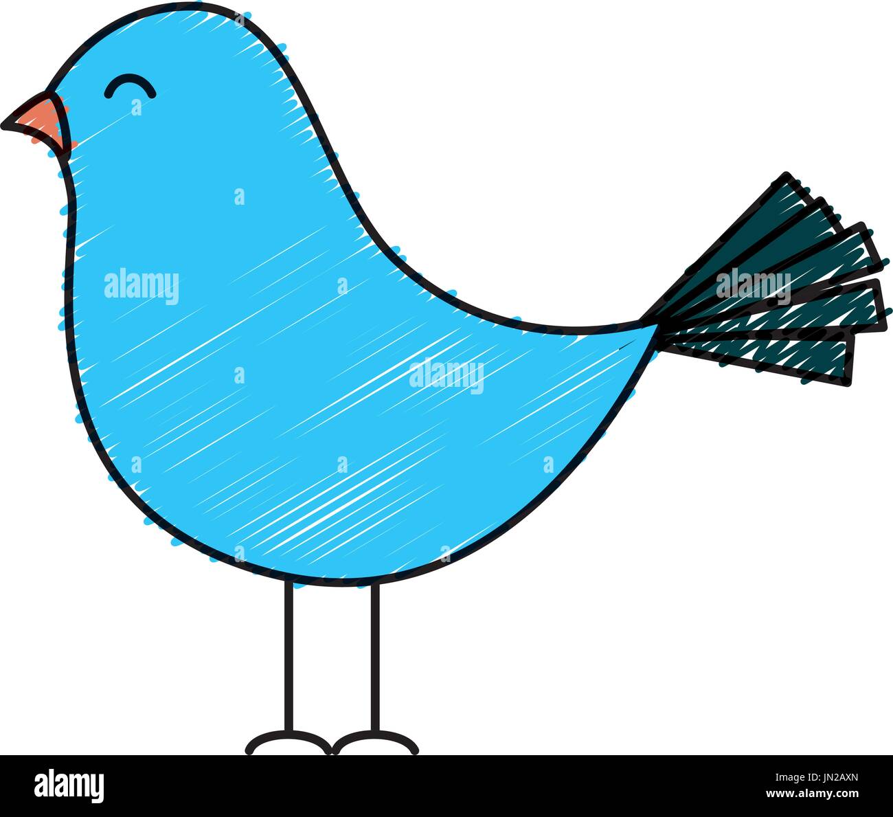 Cute Bird Drawing Icon Vector Illustration Design Stock Vector Image Art Alamy