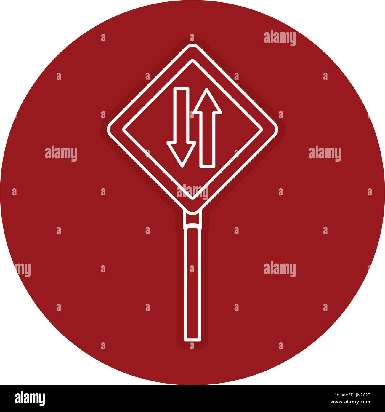traffic signal double via vector illustration design Stock Vector Image ...