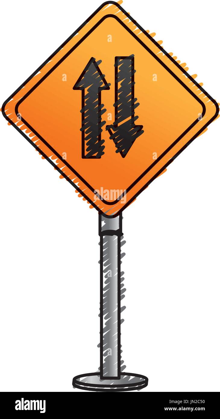 traffic signal double via vector illustration design Stock Vector Image ...