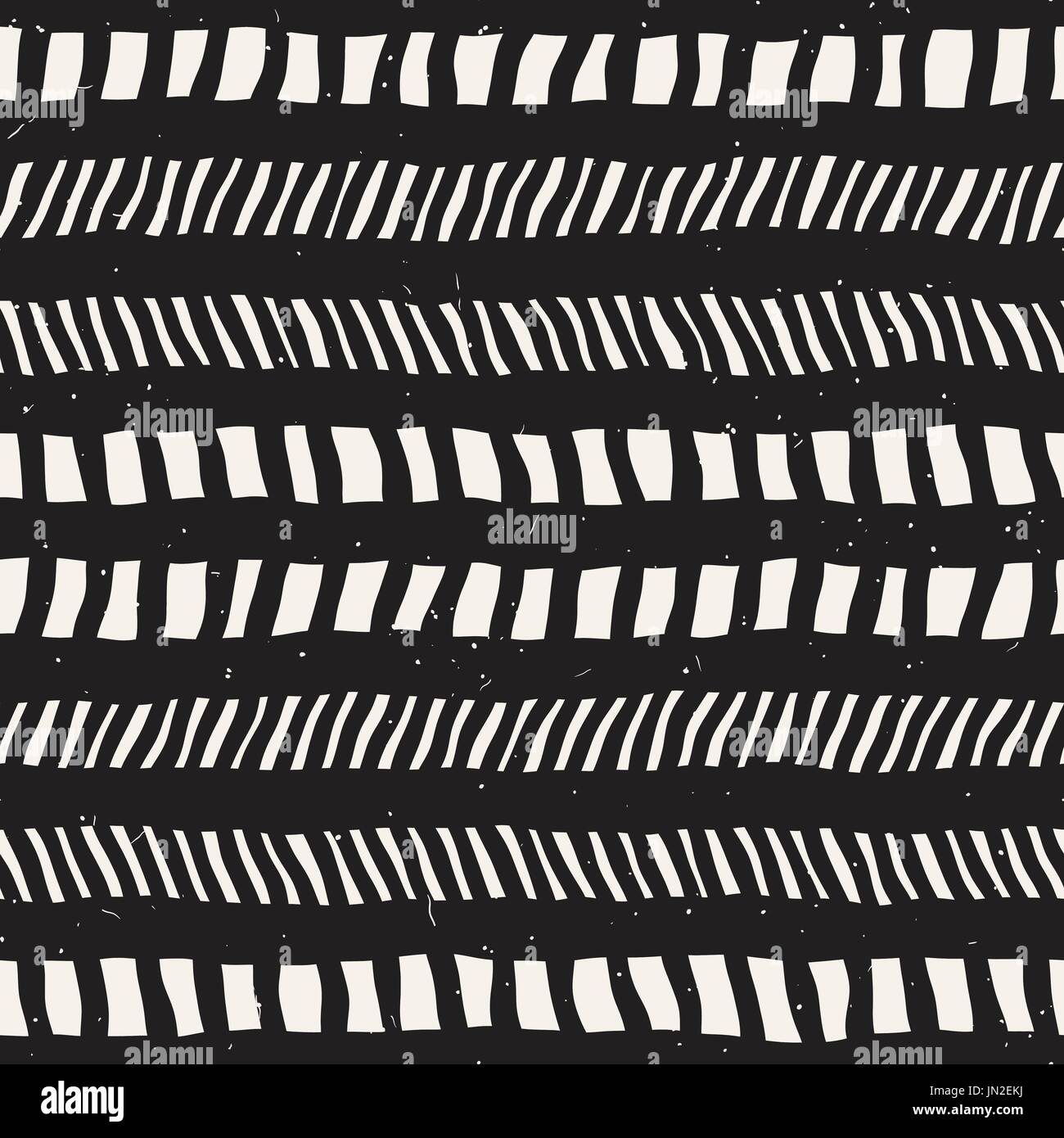 Seamless pattern with hand drawn brush strokes. Ink doodle grunge ...