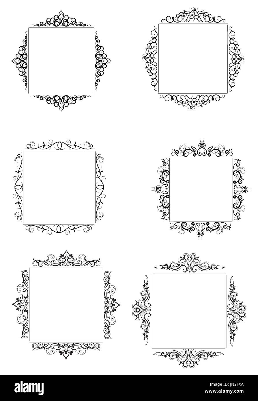 Vintage baroque frame Stock Vector Image &amp; Art - Alamy