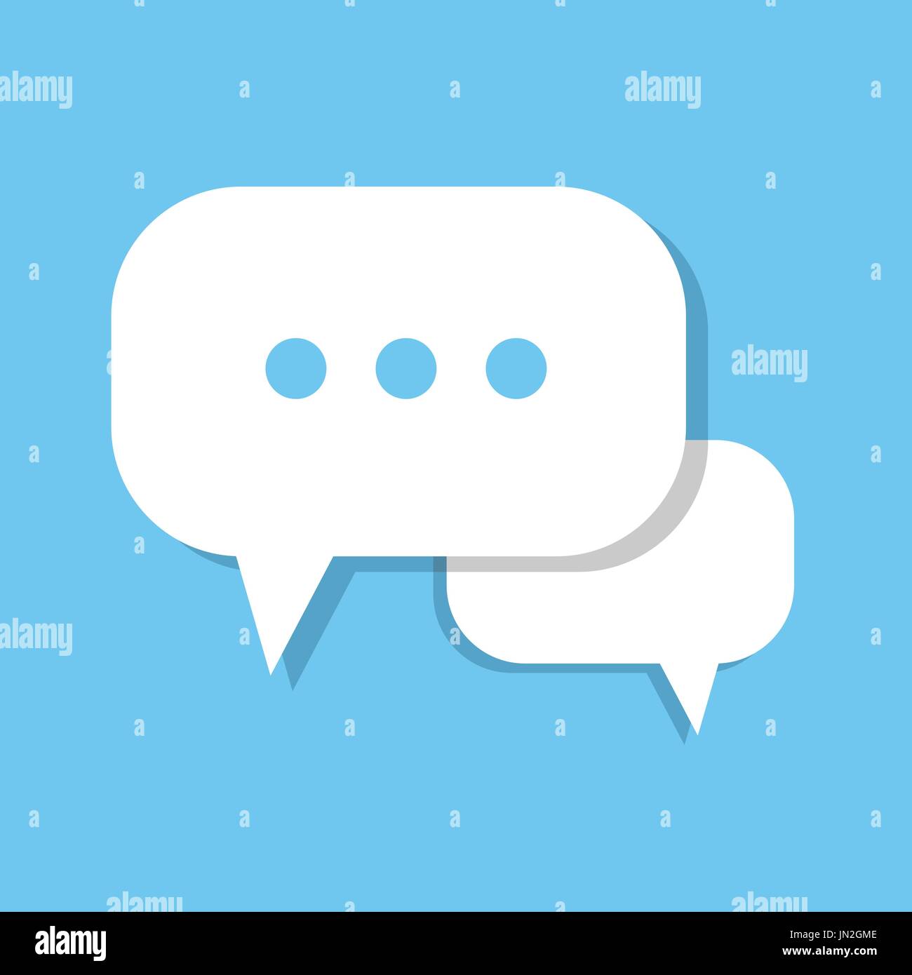 Chat Bubble Icon Social Media Communication Stock Vector Image & Art ...