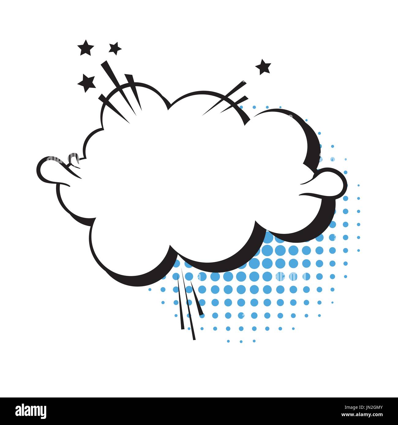 Chat Bubble Icon Pop Art Style Social Media Communication Stock Vector ...