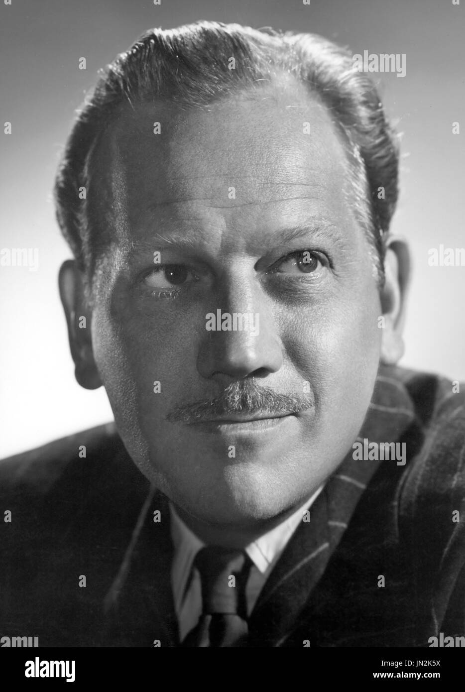 Melvyn Douglas, Publicity Portrait for the Film, 'The Sea of Grass', photo by Eric Carpenter, 1947 Stock Photo