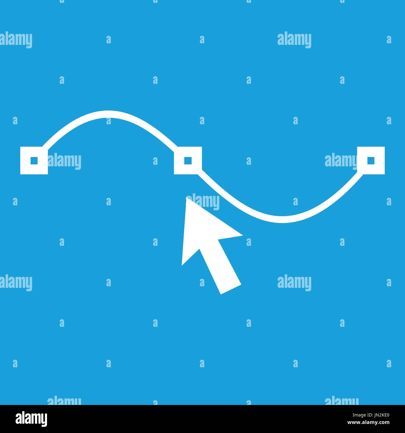 Drawing the curve icon white Stock Vector Image & Art - Alamy
