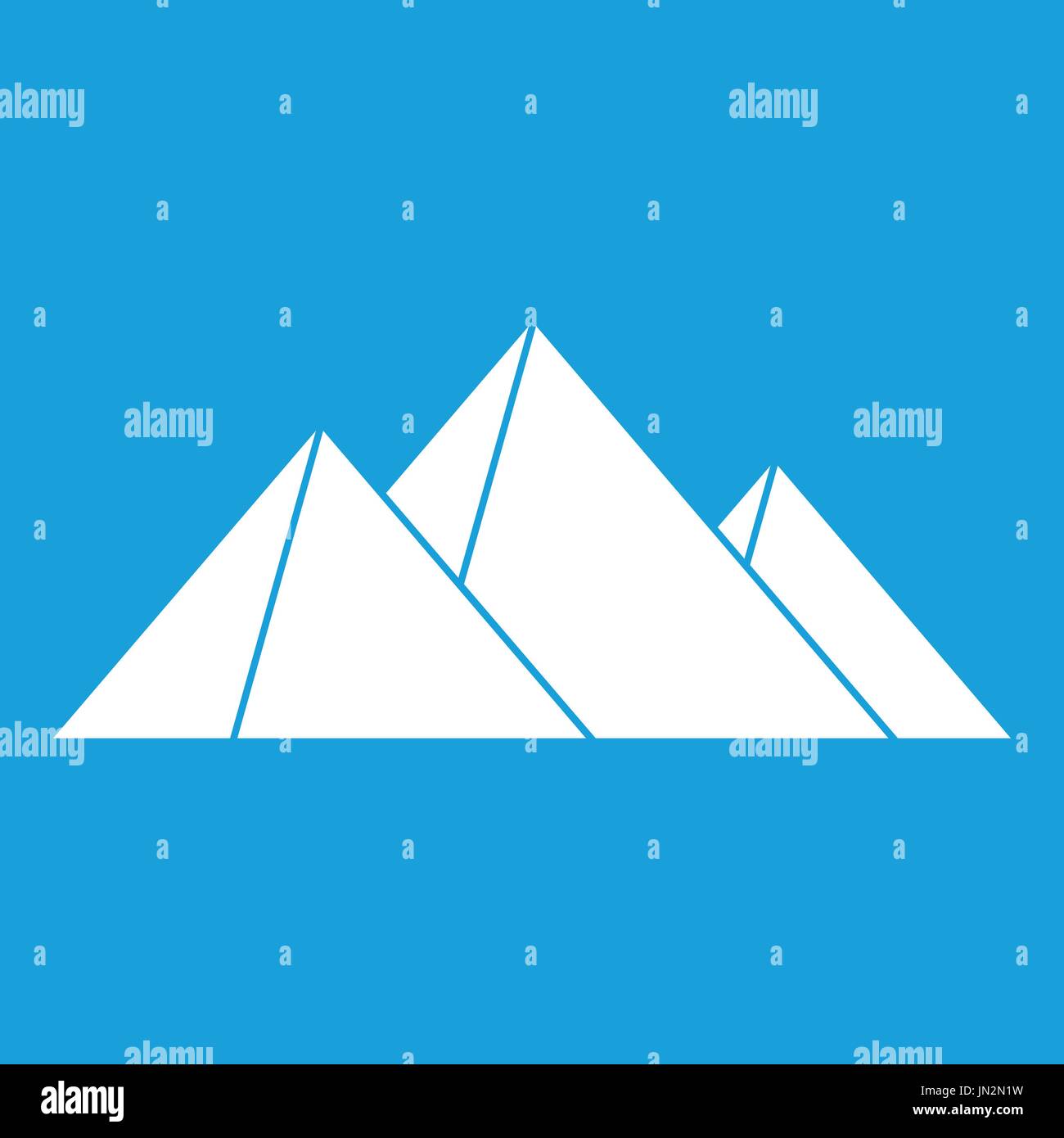Pyramids icon white Stock Vector Image & Art - Alamy