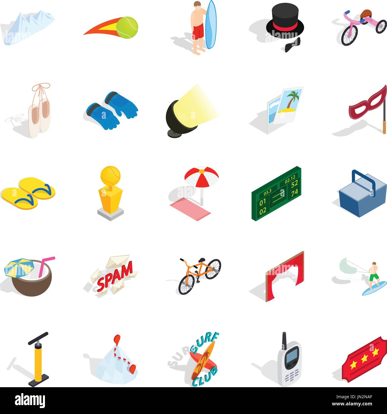 Picnic in the park icons set, isometric style Stock Vector Image & Art ...