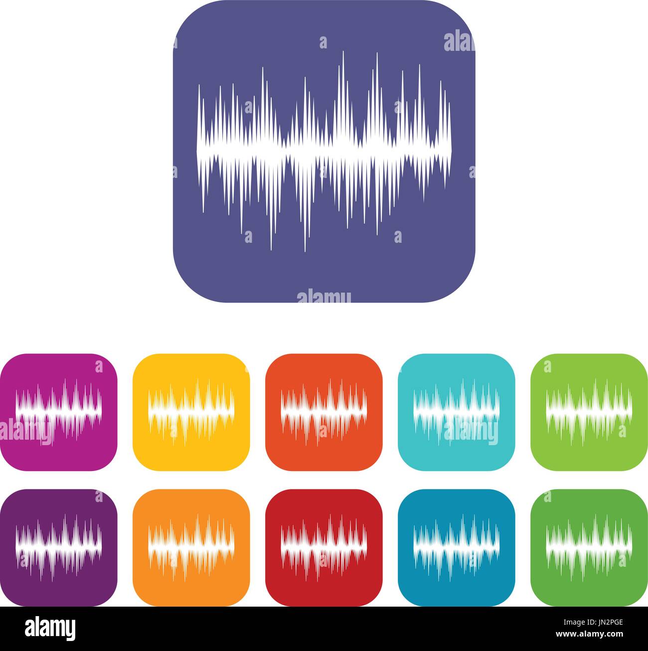Audio digital equalizer technology icons set Stock Vector Image & Art ...
