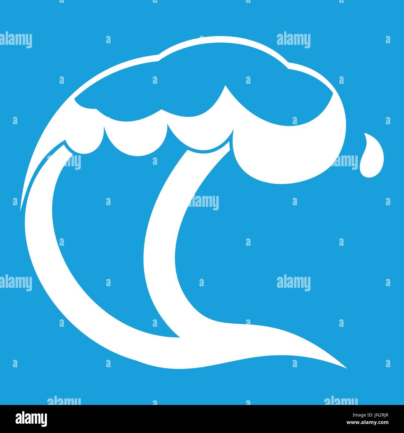 Ocean or sea wave icon white Stock Vector Image & Art - Alamy