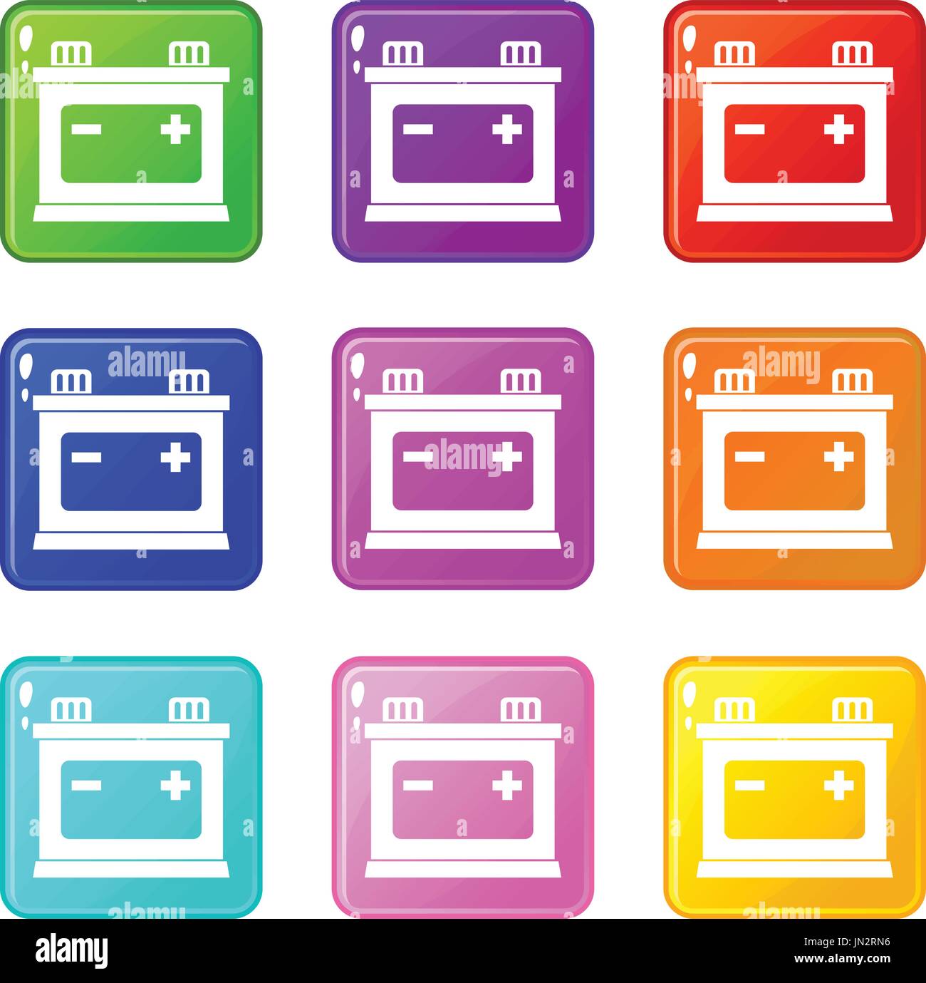 Car battery set 9 Stock Vector Image & Art - Alamy