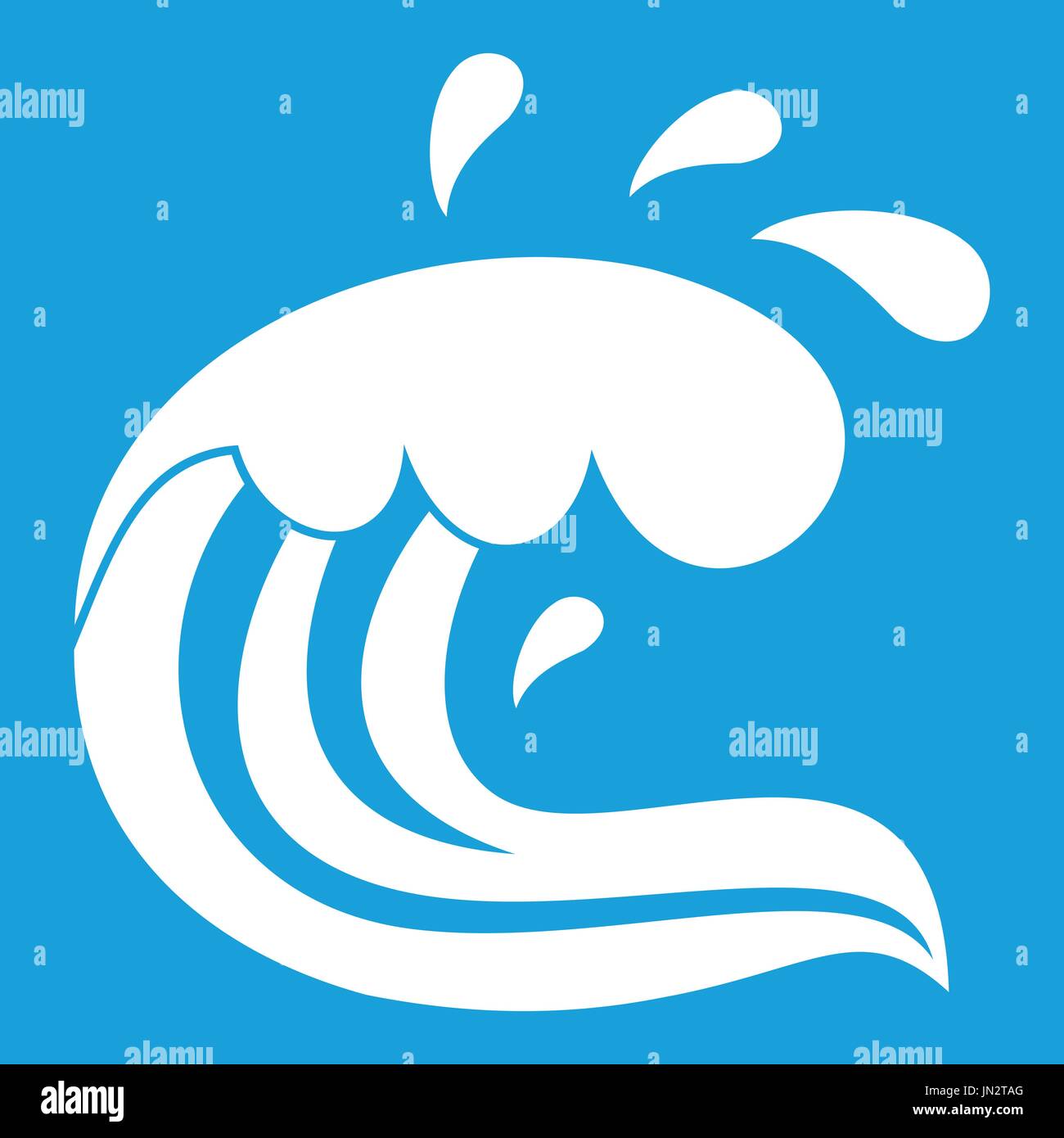 Water wave splash icon white Stock Vector Image & Art - Alamy