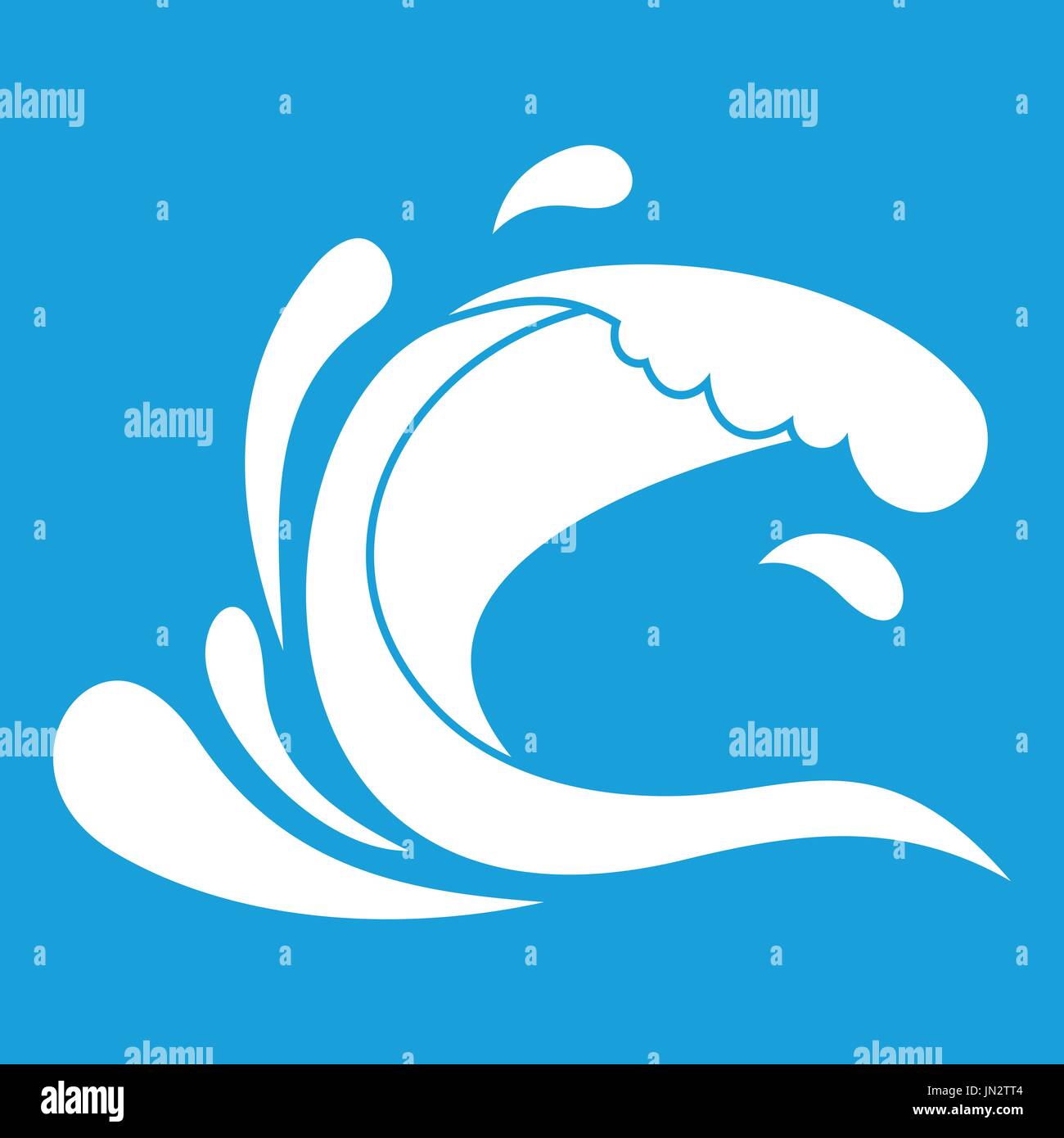 Water wave splash icon white Stock Vector Image & Art - Alamy