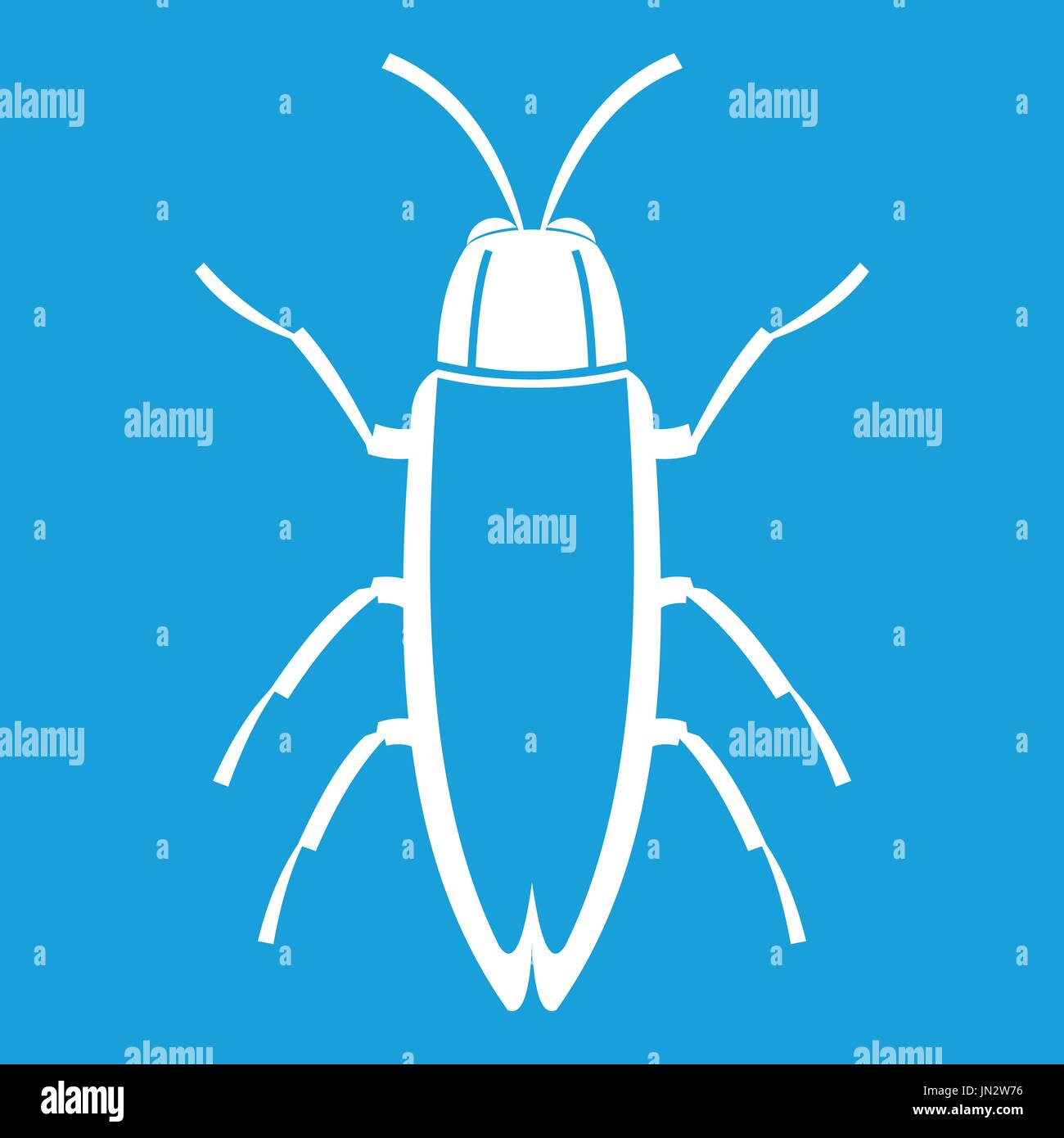 Cockroach icon white Stock Vector Image & Art - Alamy