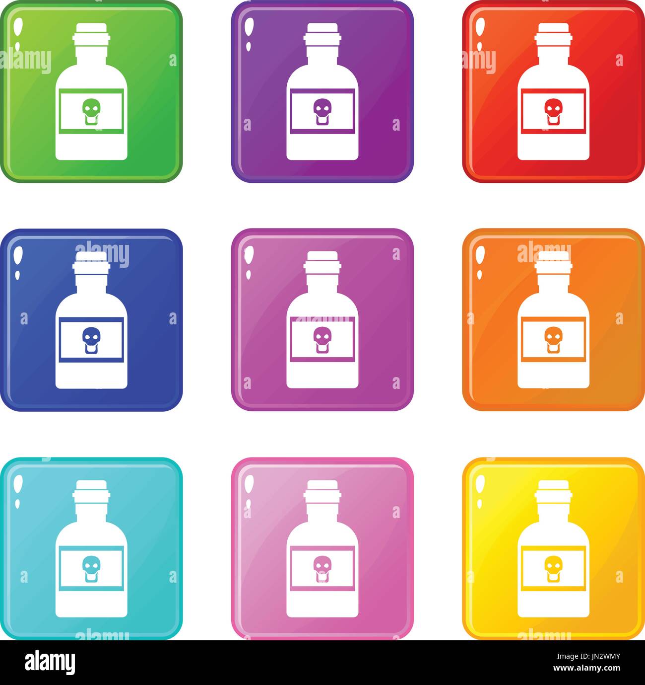 Poison bottle set 9 Stock Vector Image & Art - Alamy