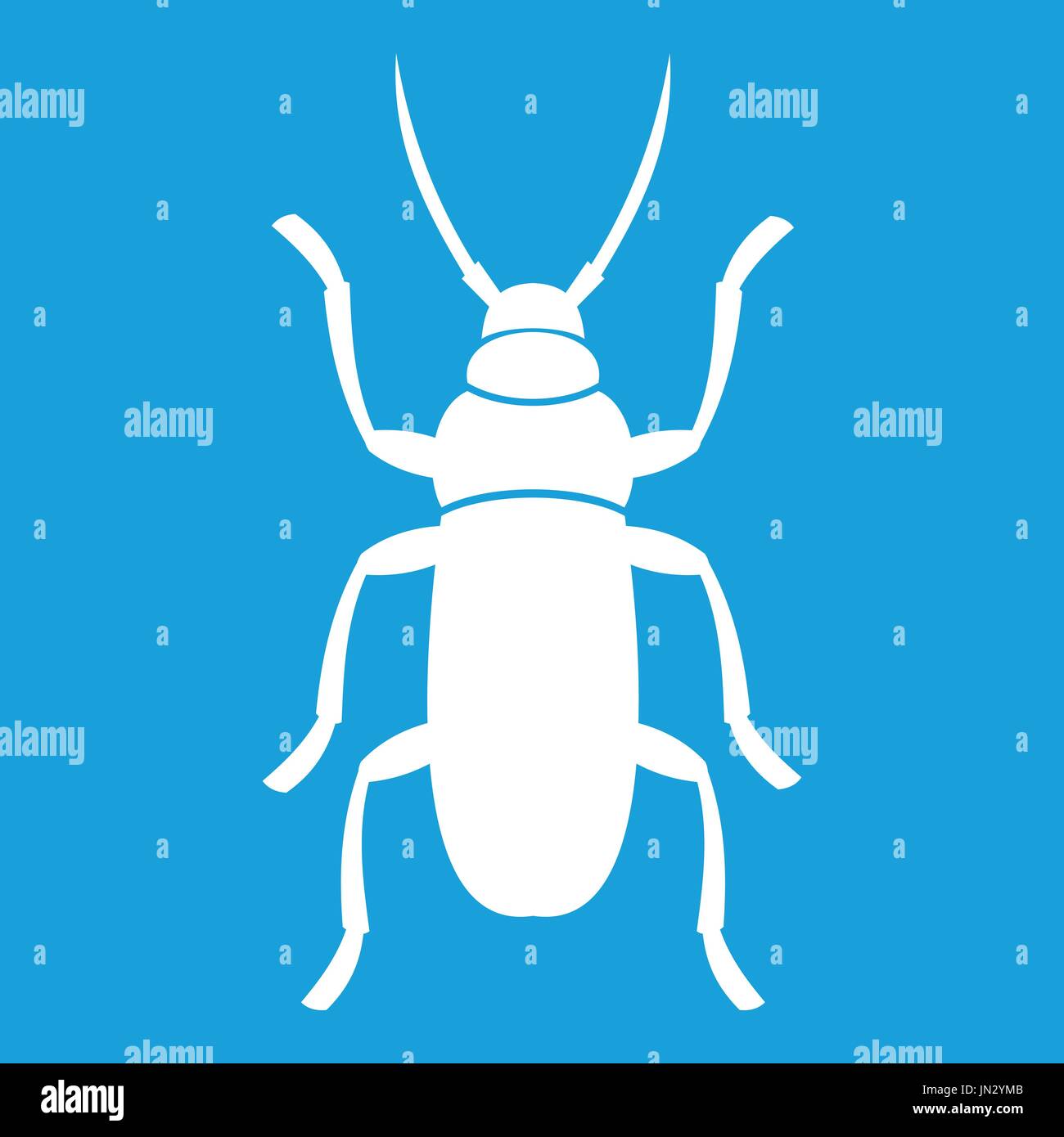 Beetle bug icon white Stock Vector Image & Art - Alamy