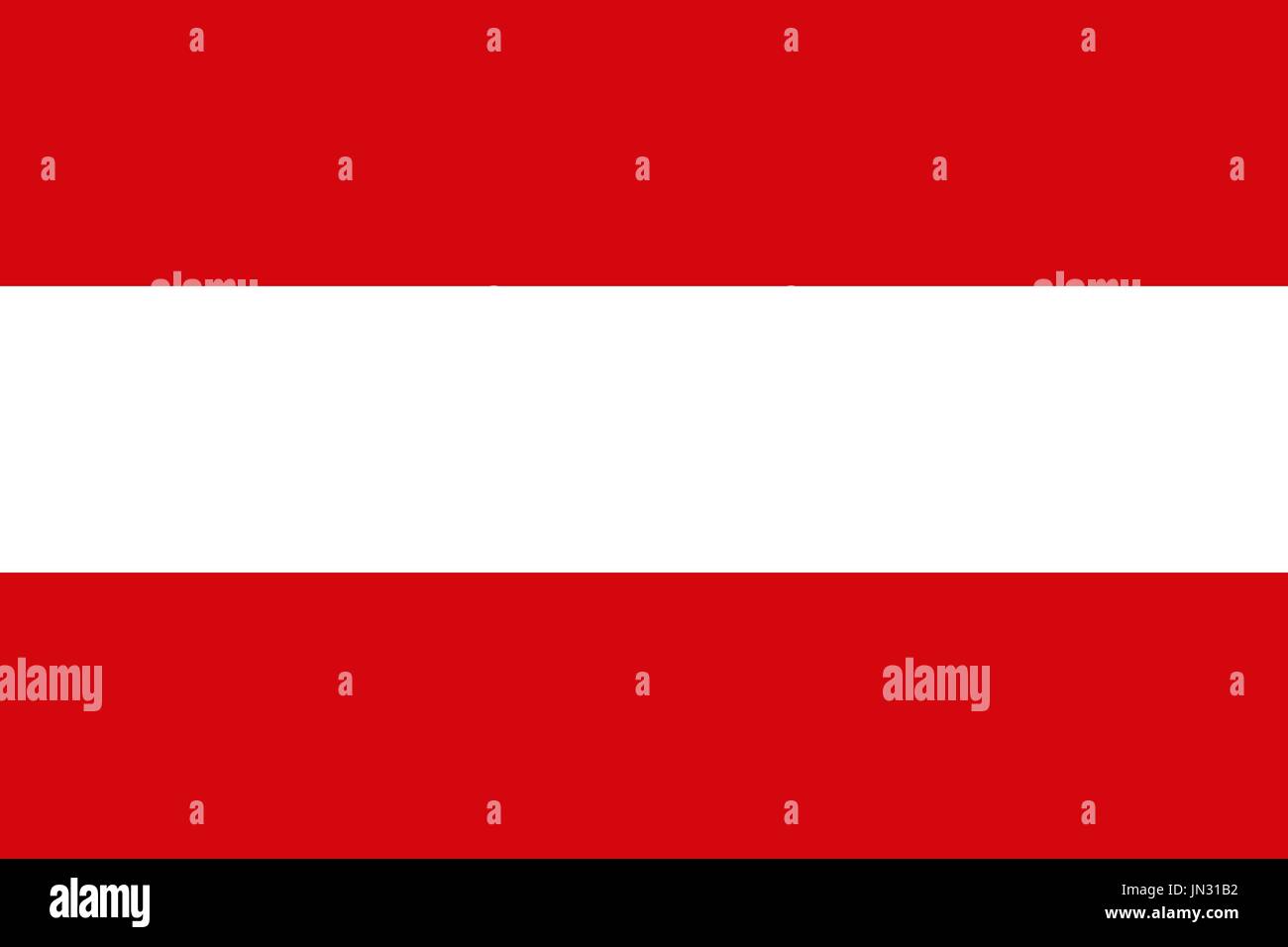 Flag design. Austrian flag on the white background, isolated flat layout for your designs. Vector illustration. Stock Vector