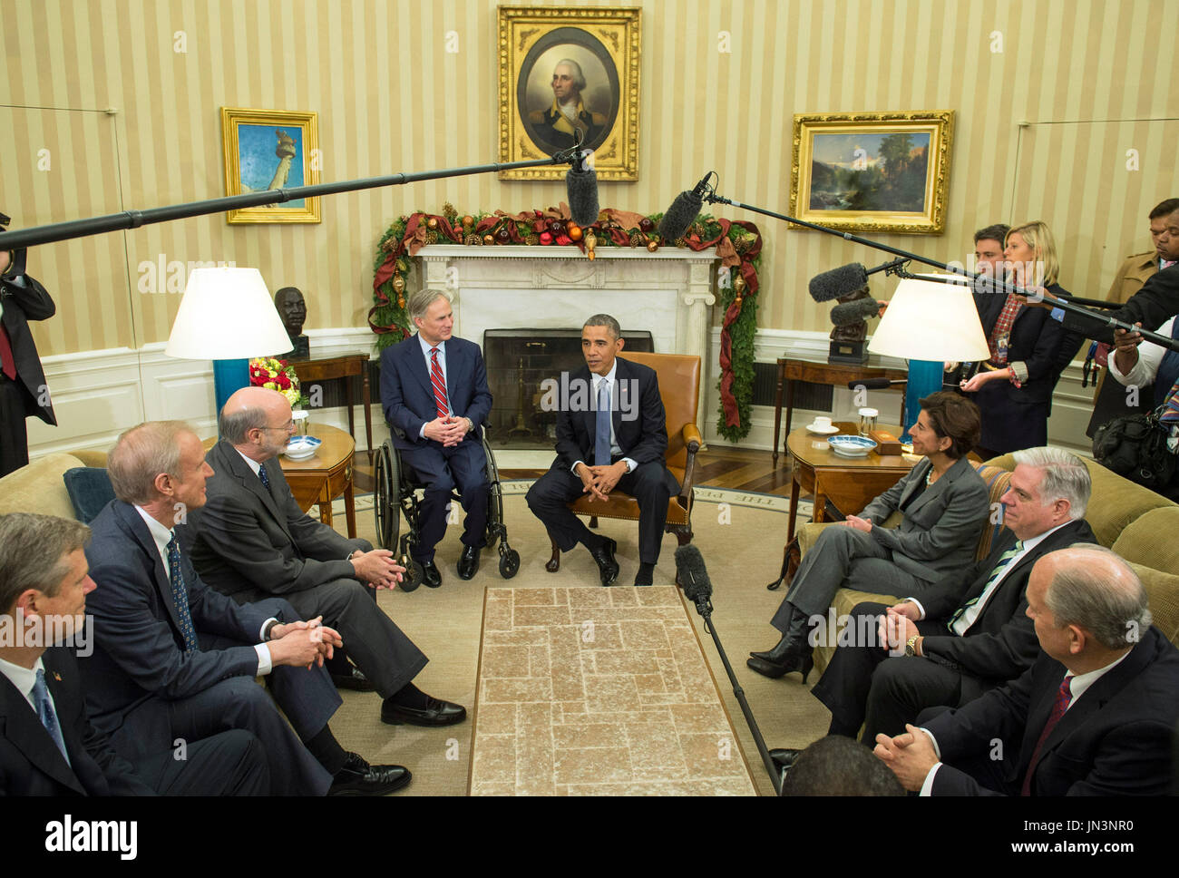 United States President Barack Obama meets with newly elected governors ...