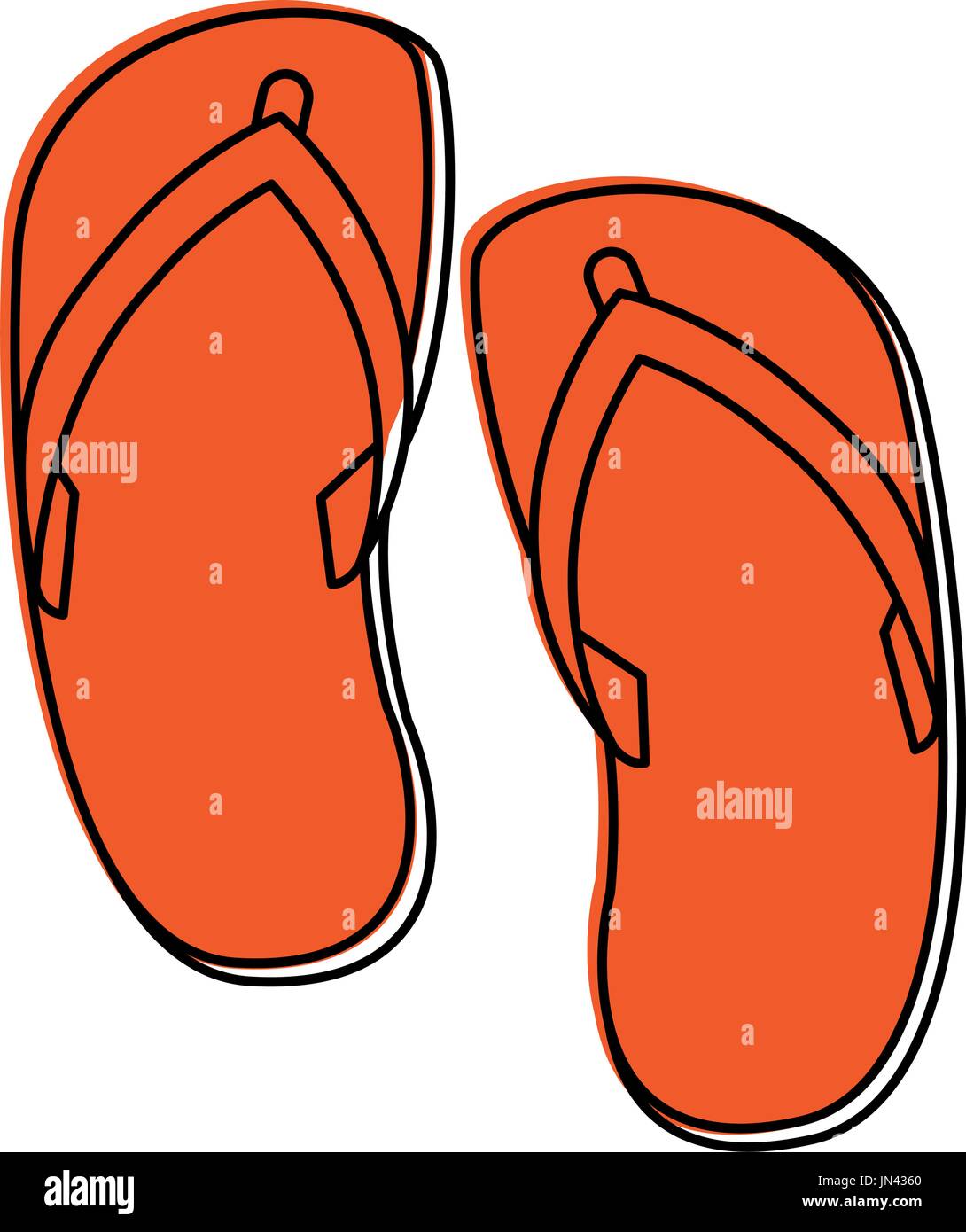 flip flop sandals icon image Stock Vector Image & Art - Alamy