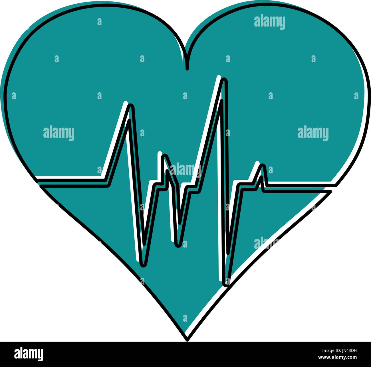 heart cardiogram icon image Stock Vector Image & Art - Alamy
