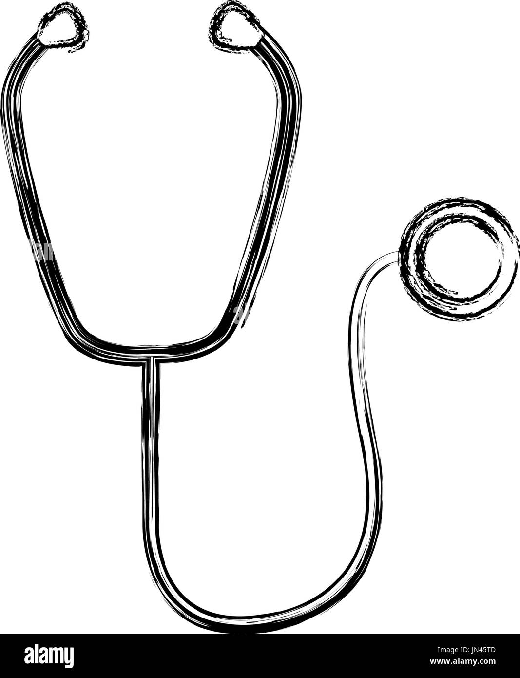 medical stethoscope diagnosis equipment icon Stock Vector Image & Art