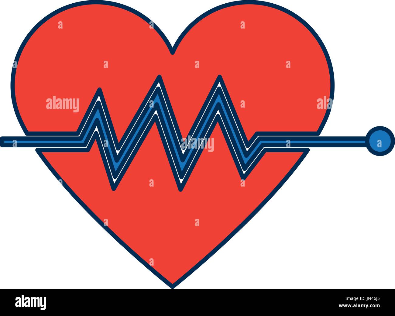heart beat pulse for medical rhythm cardiac Stock Vector Image & Art ...