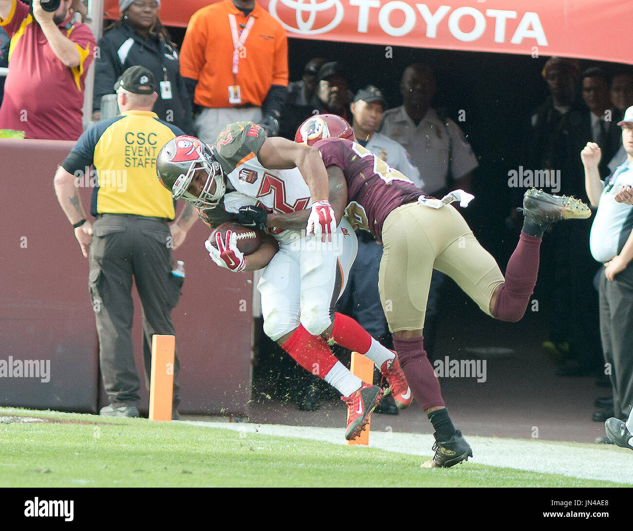 An Oakland Raider fan exhales after Tampa Bay Buccaneers Doug