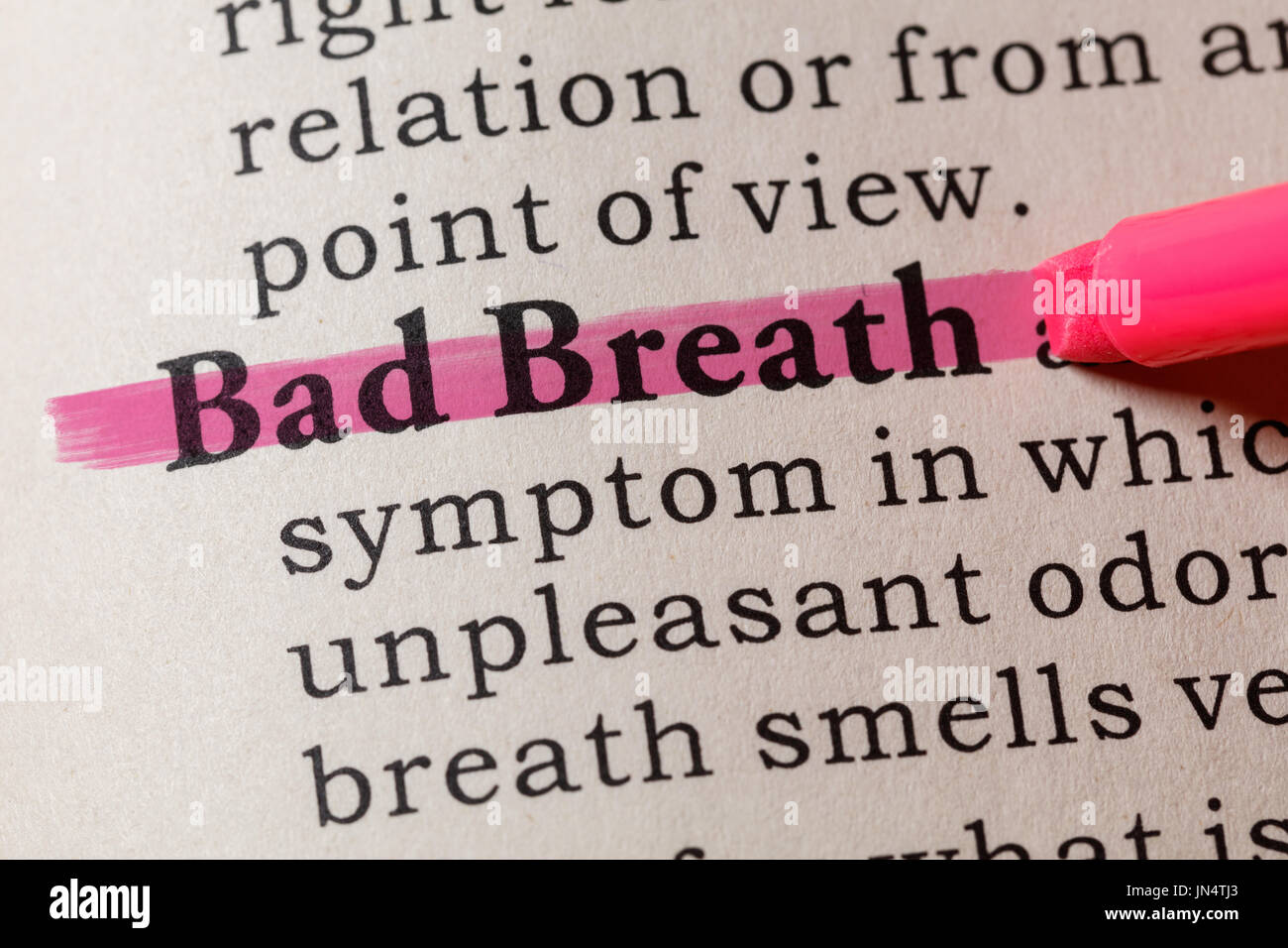 Fake Dictionary, Dictionary definition of the word Bad Breath