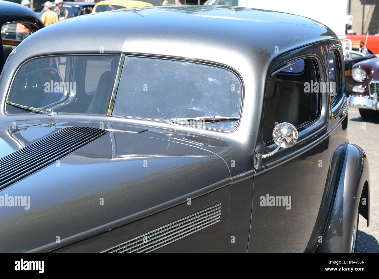 Black Vintage Car Stock Photo - Alamy