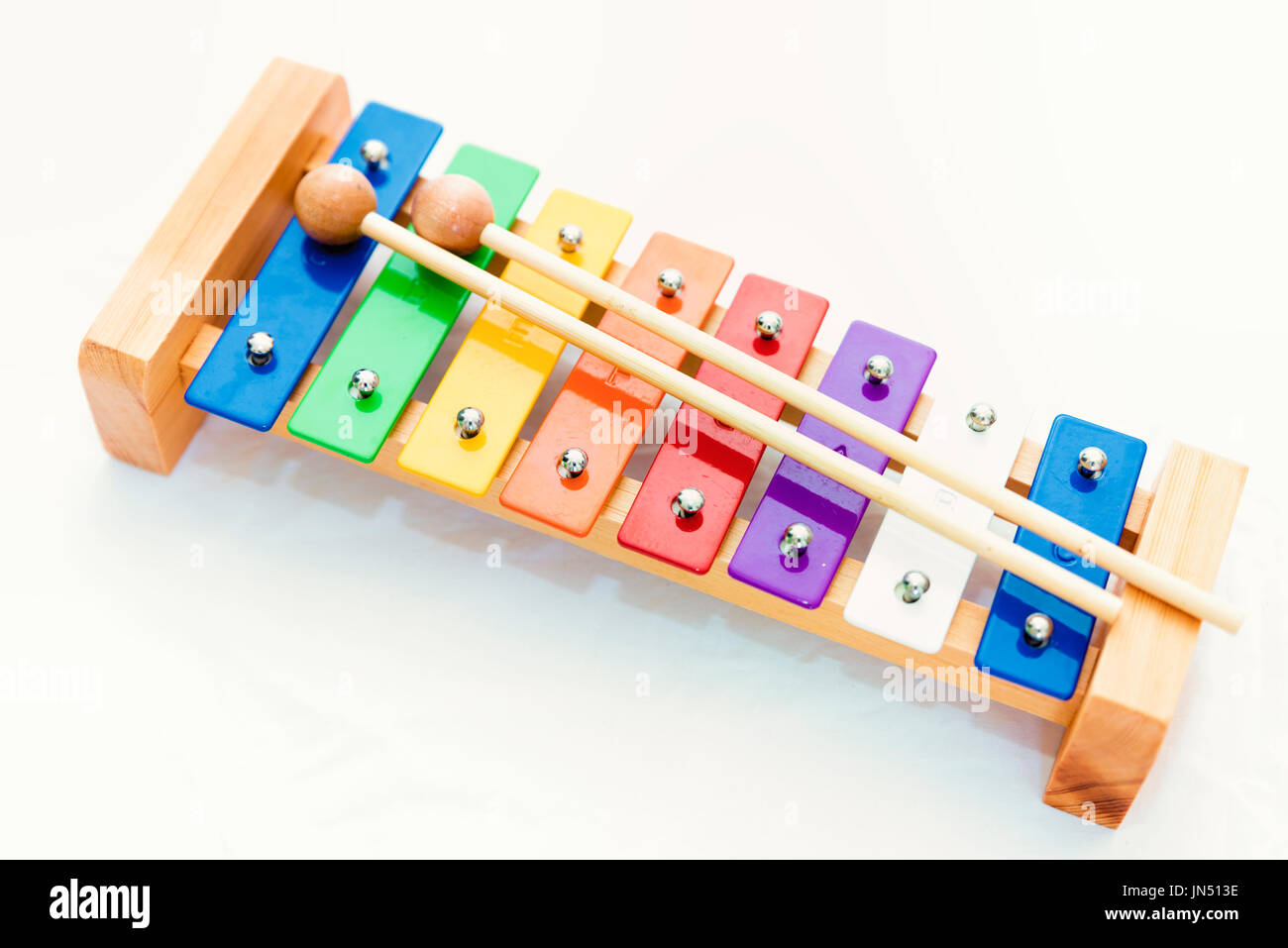 Child's musical instrument, xylophone Stock Photo