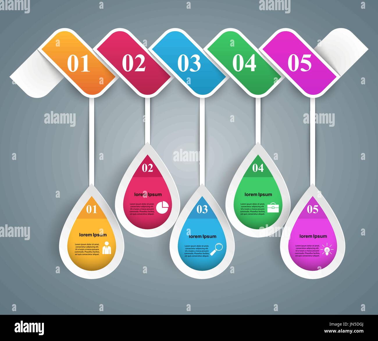 Origami Inforgraphics Business Infographics origami style Vector illustration Stock Vector ...