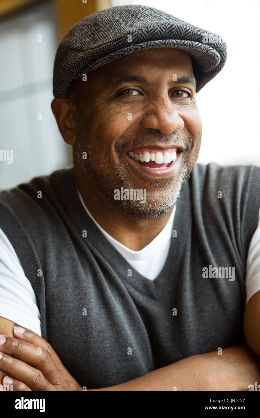 Portrait of a mature African American man. Stock Photo